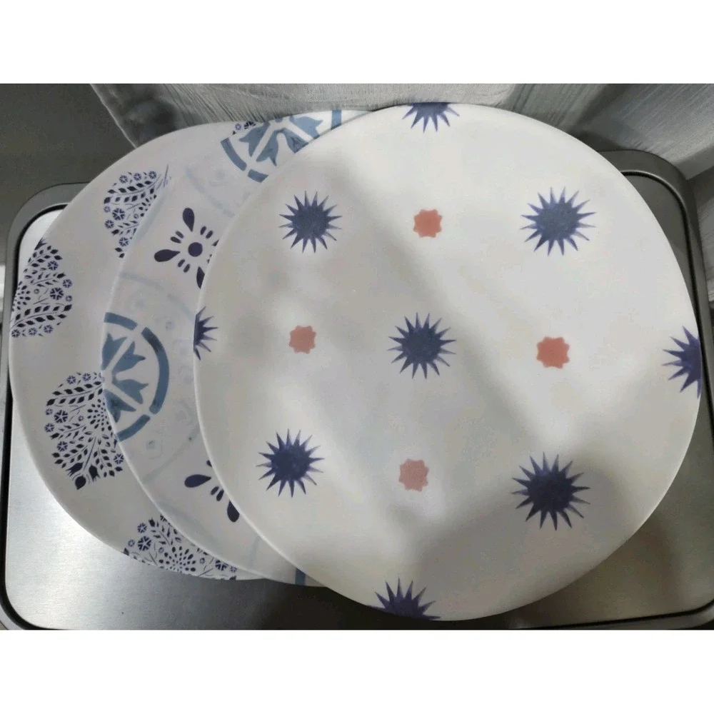 Terrain‎ Melamine Dishes Set/3 Mixed Patterns 10.5
